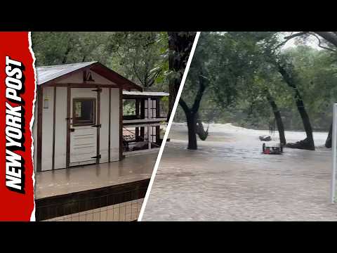 Floodwaters Swallow Family’s Home Amid Texas Storms