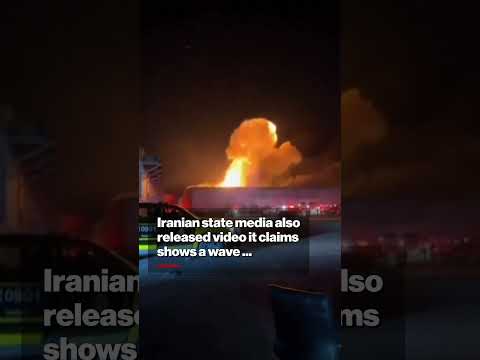 Watch Moment Iranian Drone Slams Into Kuwait Warehouse #shorts