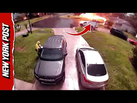 Lightning Strikes Just Feet From Florida Woman