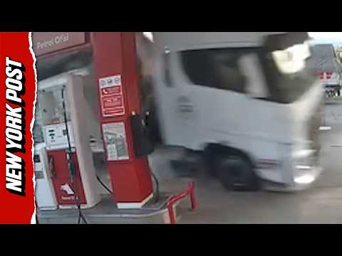 Truck Crashes into Turkish Gas Station, Killing One in Fiery Explosion