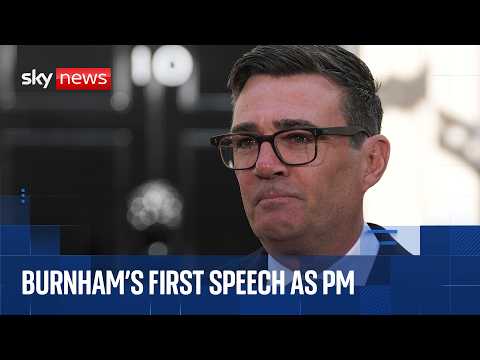 ‘I will give this my all’ | Burnham delivers first speech as prime minister