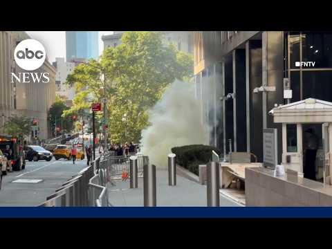 Man in custody after setting off ‘incendiary device’ outside NYC federal building