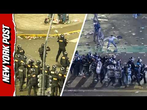 Argentina Fans Clash With Police After World Cup Final