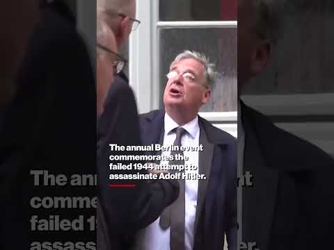 Scuffle Breaks Out at Germany Ceremony Honoring Failed Hitler Assassination Plot #shorts