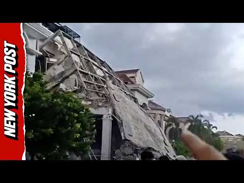 Terrifying Footage Captures House EXPLODING, Killing One and Trapping 2 in Indonesia