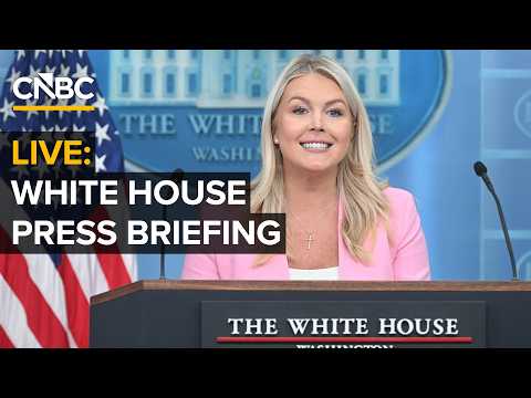 LIVE: White House press secretary Karoline Leavitt holds a briefing with reporters — 7/23/2026