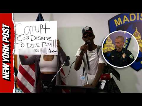 Wisc. Anti-Cop Protesters Hijack Press Conference And Flash Sign Threatening To Kill Police Chief