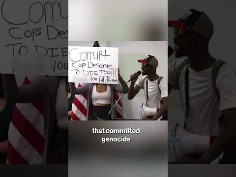 Wisc. Anti-Cop Protesters Hijack Press Conference & Flash Threatening Sign To Kill Chief #shorts