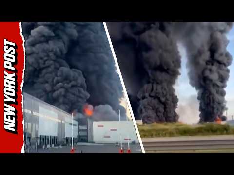 Massive Fire Erupts at Wildberries Warehouse in St. Petersburg, Russia After Ukrainian Drone Strike