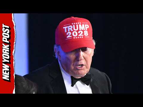 Trump Cracks Jokes All Night at WHCD and Dons a ‘Trump 2028’ Hat