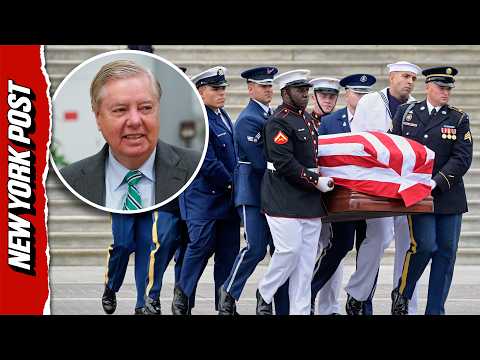 U.S. Capitol Bids Final Farewell as Sen. Lindsey Graham’s Casket Departs