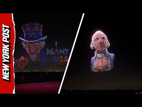 Epic 2,500 Drone Show Creates STUNNING Patriotic Display Over Texas
