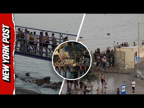 Hundreds of Migrants Pour Into Ceuta As Spain Deploys Border Forces