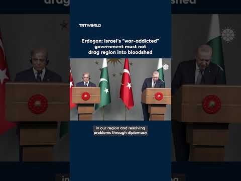 Erdogan says Israel’s “war-addicted” government must not drag region into bloodshed