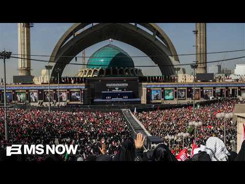 Huge crowds in Iran as six-day funeral begins for late supreme leader