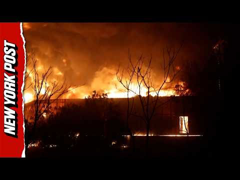 Harrowing Footage Shows Massive Destruction From Greece Wildfire
