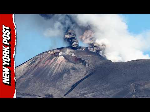 Fiery Ash Plumes Rise From Mount Etna for Ninth Straight Day