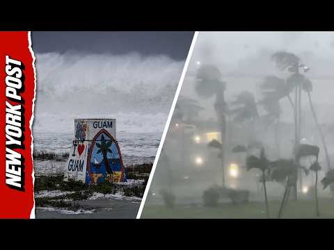 Super Typhoon Bavi Tears Through Guam With 150 MPH Winds