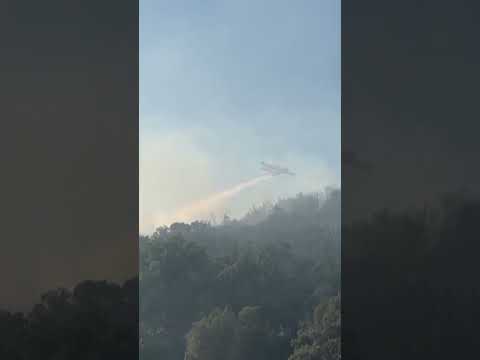 Wildfire burning out of control in southwestern France
