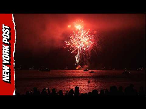 Watch: Stunning 4th of July Fireworks View From MTA Train