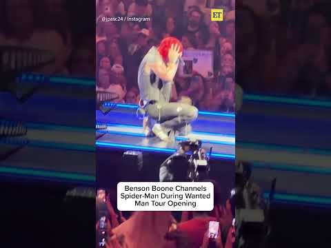 Benson Boone Channels Spider-Man During Wanted Man Tour Opening