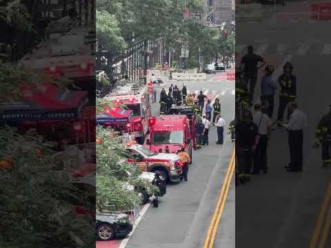 Midtown Visitors and Residents Scramble as NYC Building Buckles #shorts