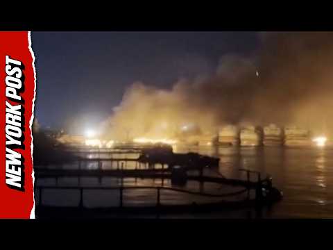 Thick Smoke Engulfs Iranian Port After US Strikes