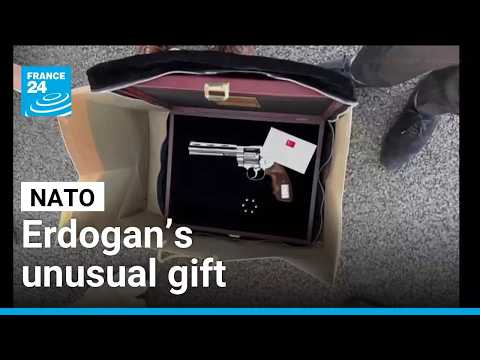 President Erdogan’s unusual gift to NATO leaders sparks surprise • FRANCE 24 English