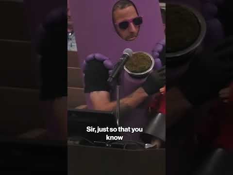 Man in bong costume and arrest spark chaos at NJ town hall #shorts
