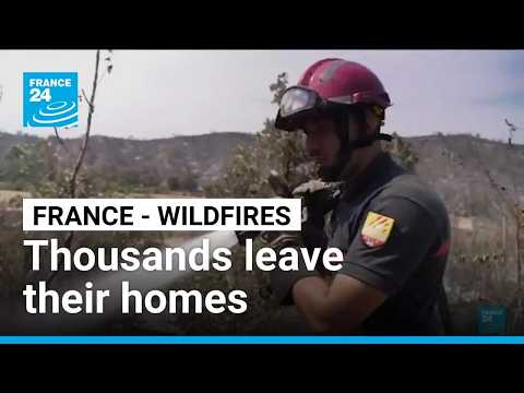 France – Wildfires: 1,500 evacuated from campsites near Perpignan • FRANCE 24 English