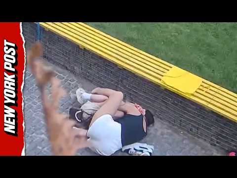 Terrifying Surveillance Footage Shows Woman Shielding Child During Russian Strike in Ukraine