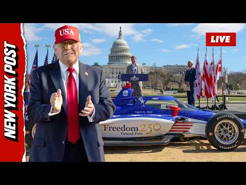 Watch Live: Trump Attends Freedom 250 Grand Prix Showcase