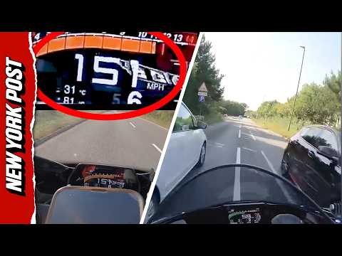 Biker CRASHES After Speeding Over 150 mph