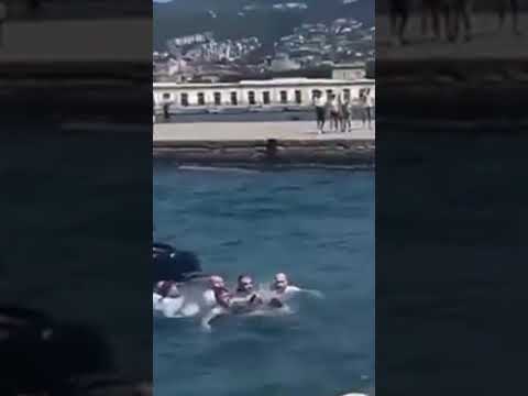 Heroic Soldiers Rescue Driver From Sinking Car in Italy #shorts