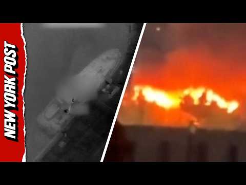 Iran’s Kish Island Engulfed in Flames, After US Military’s Third Night of Strikes