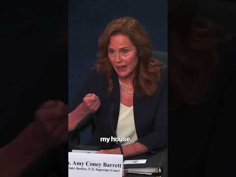 Justice Amy Coney Barrett Reveals She Was Told to Wear Bulletproof Vest After Dobbs Leak #shorts
