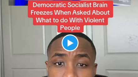 This is what happens when you ask a democratic socialist actual question that require real answers..