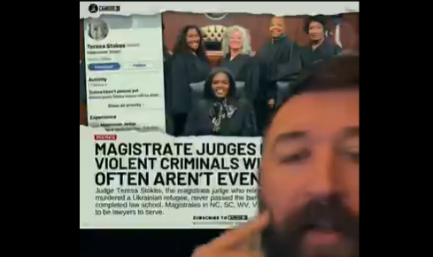 32 states allow judges or magistrates to serve without a law degree. Many are foreigners and Leftists releasing criminals all over America