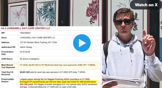 WOW! This allegedly fraudulent NYC adult daycare exposed by Nick Shirley just got caught donating money to NY GOV. KATHY HOCHUL