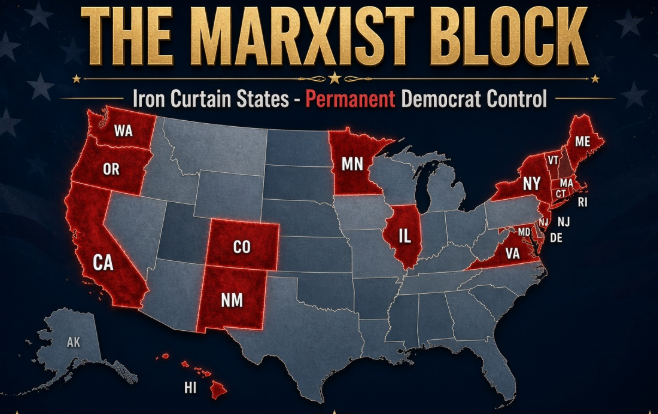 The Marxist Iron Curtain Descends: How Democrat-Controlled Blue States Lock in Permanent Power Through Voter Fraud