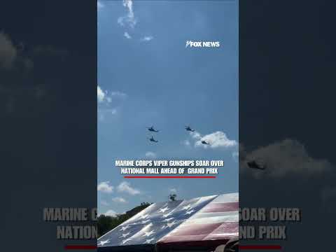 Marine Corps VIPER gunships SOAR over National Mall #shorts #us #news