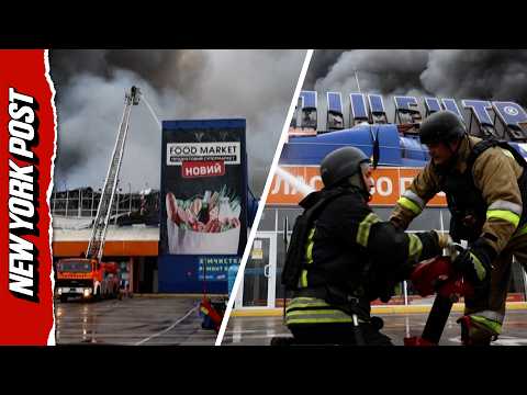 Russian Drone Strike PUMMELS Home Improvement Superstore in Ukraine, Injuring 4