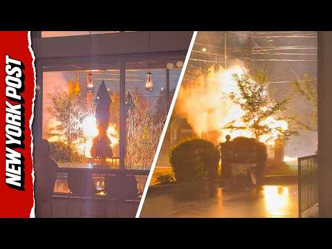 Massive Fireballs Erupt After Lightning Strikes Power Line in Detroit