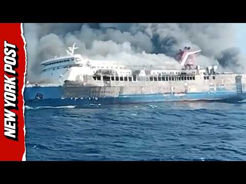 Indonesian Ferry BURSTS Into Flames With Hundreds Aboard