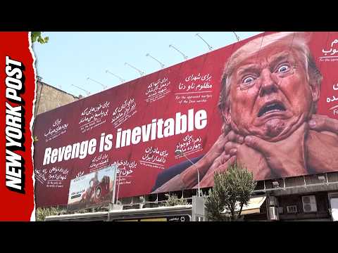 Massive Trump Revenge Billboard Erected in Busy Tehran Square