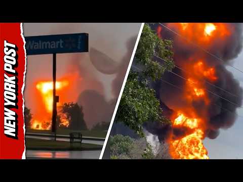 Massive Fireball Erupts After Gas Tank Explosion In Oklahoma