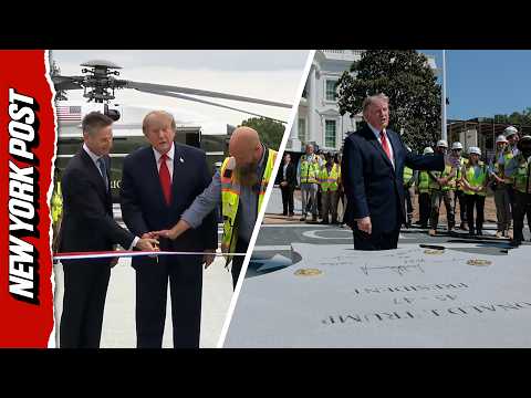 Trump Unveils New White House Helipad In South Lawn Ceremony, Networks Refuse To Air It