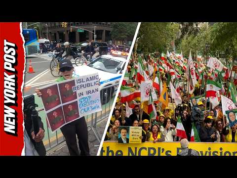 Thousands Flood Streets Outside UN, Demand End to Iranian Regime