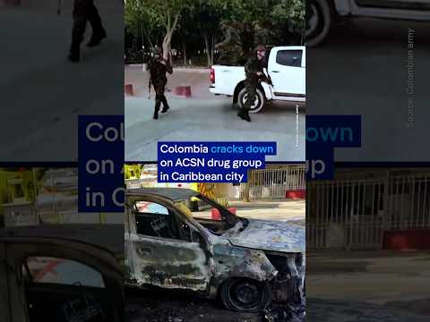 Colombian troops crack down on drug group in coastal city of Santa Marta | DW News