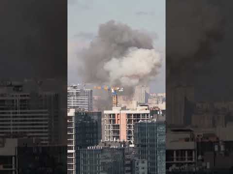 Explosions Echo Throughout Ukraine During Russian Daylight Attack: Two Dead #shorts